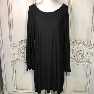 Show Me Your Mumu Bell Sleeve Scoop Neck Jersey Knit  Dress Size S Lagenlook